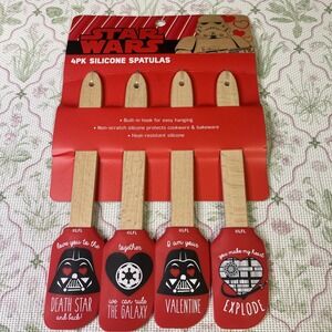 Disney Star‎ Wars 4 Pk Silicone Spatulas, Valentines